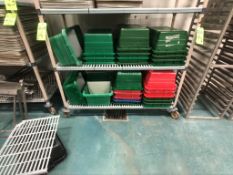 VOLLRATH STORAGE BINS, APPX (25) PCS, ASSORTED COLORS, APPX DIM. L24'' X W15'' X H7'' (CAN LINK WITH