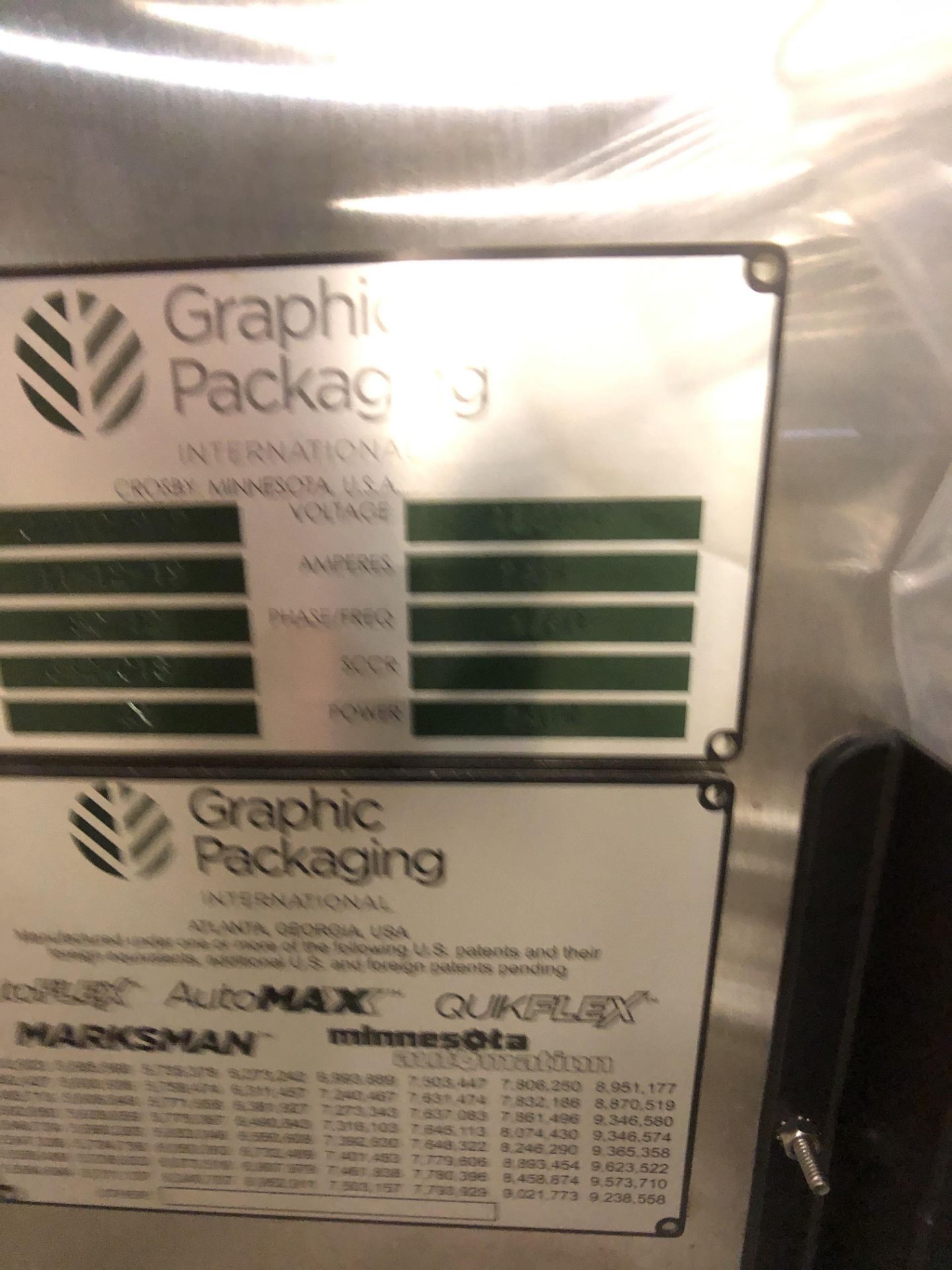 2019 Graphic Packaging Reciprocating Pick and Place Packaging Denester, S/N J4200-912 - Image 10 of 13