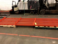 LONG SUPPORT BEAMS - PALLET RACKING (8 BEAMS)