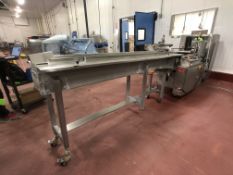 SHANKLIN OVERWRAPPER W/ EXTENDED PRODUCT INFEED, SIDE AND FRONT PACKAGE SEALER, MODEL F5ADA, S/N