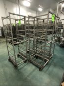 (5) ALUMMINUM END LOAD 9-PAN PORTABLE SHEET/PAN RACK