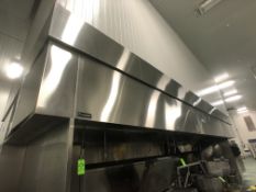 CADDY INTELLI-HOOD 3-SECTION S/S EXHAUST HOOD, MODEL SHBC-C-W-118.5, S/N , WITH INTELLI-HOOD