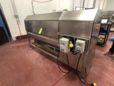 Vanmark S/S Abrasive Peeler, Model 2700, LENZE AC TECH SMVECTOR VFD, INCLUDES 4 BURHES AND 4