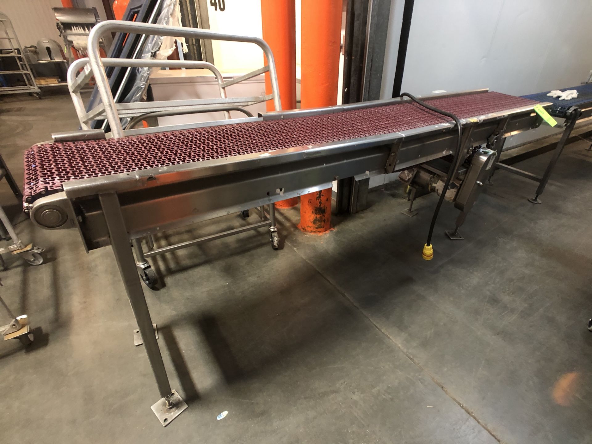 CONVEYOR W/ S/S WASHDOWN MOTOR, LENZE TECH AC VFD, APPX DIM. L109'' X W15'' - Image 3 of 7