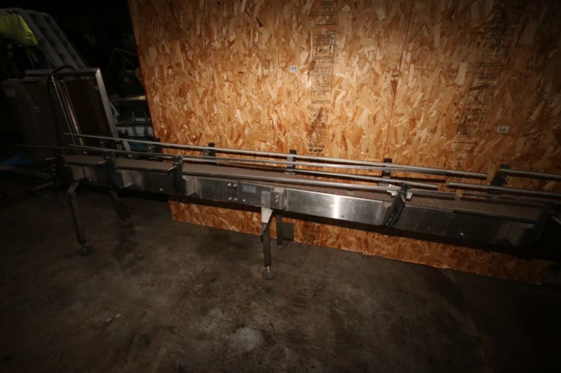 Straight Section of Conveyor, Overall Dims.: Aprox. 22' L x 7.5" W Conveyor Chain - Image 4 of 4