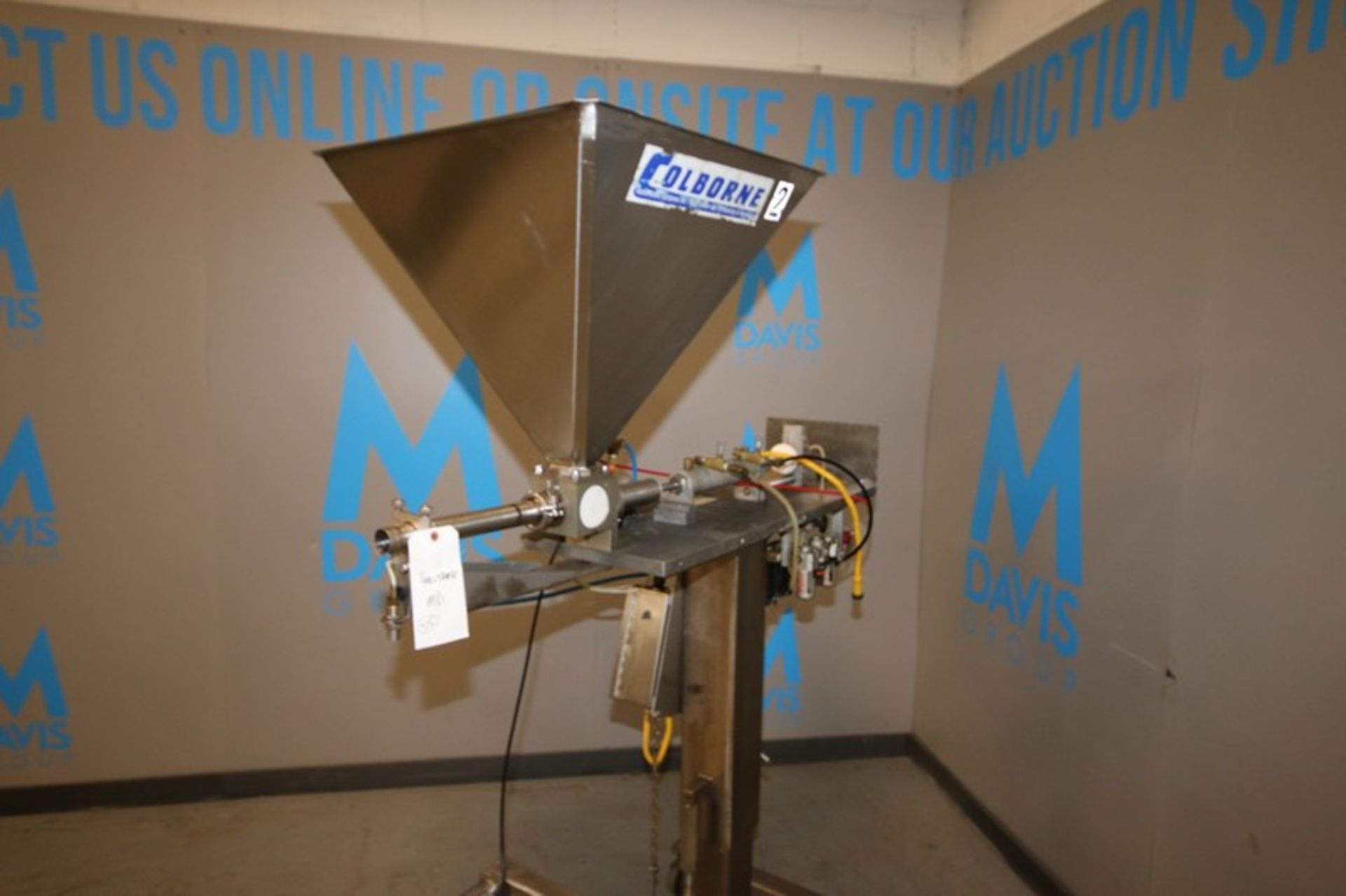 Colborne Portable Piston Filler / Depositor, with 20" x 20" Feed Hopper, - Image 3 of 10