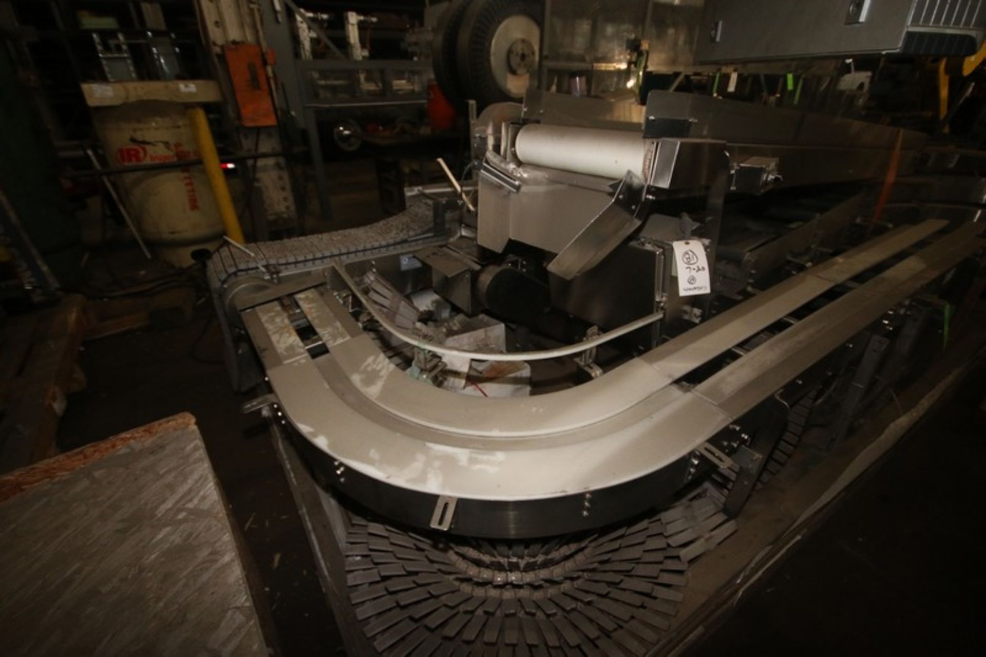 Aprox. (8) Sections of Nercon Assorted S/S Conveyor Sections, with Straight & Curve Sections, with - Image 3 of 6