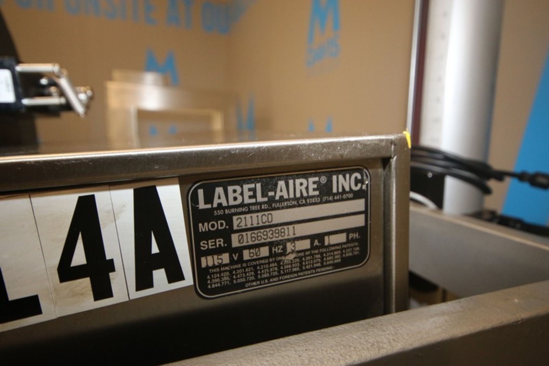 Label-Aire Inc.Labeler, - Image 6 of 7