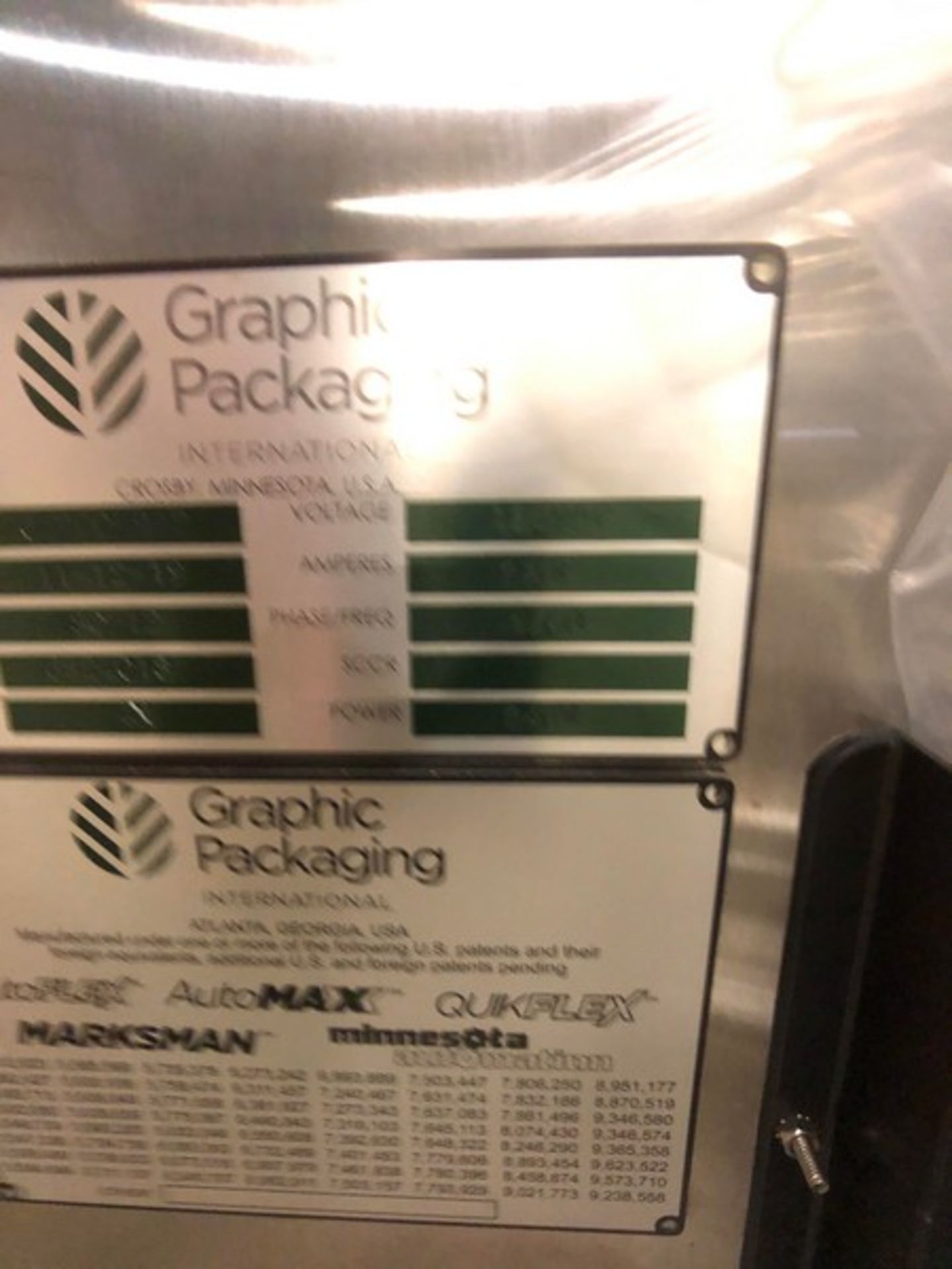 2019 Graphic Packaging Reciprocating Pick and - Image 10 of 13