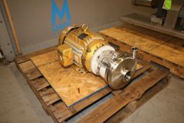 AMPCO 20 hp Centrifugal Pump, M/N AC218MD625T-E, S/N CC-20917-1-1, with Aprox. 1-1/2" x 3" Clamp