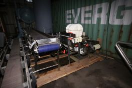 (4) Sections of Straight Conveyor, with Belts & Legs (INV#68331)