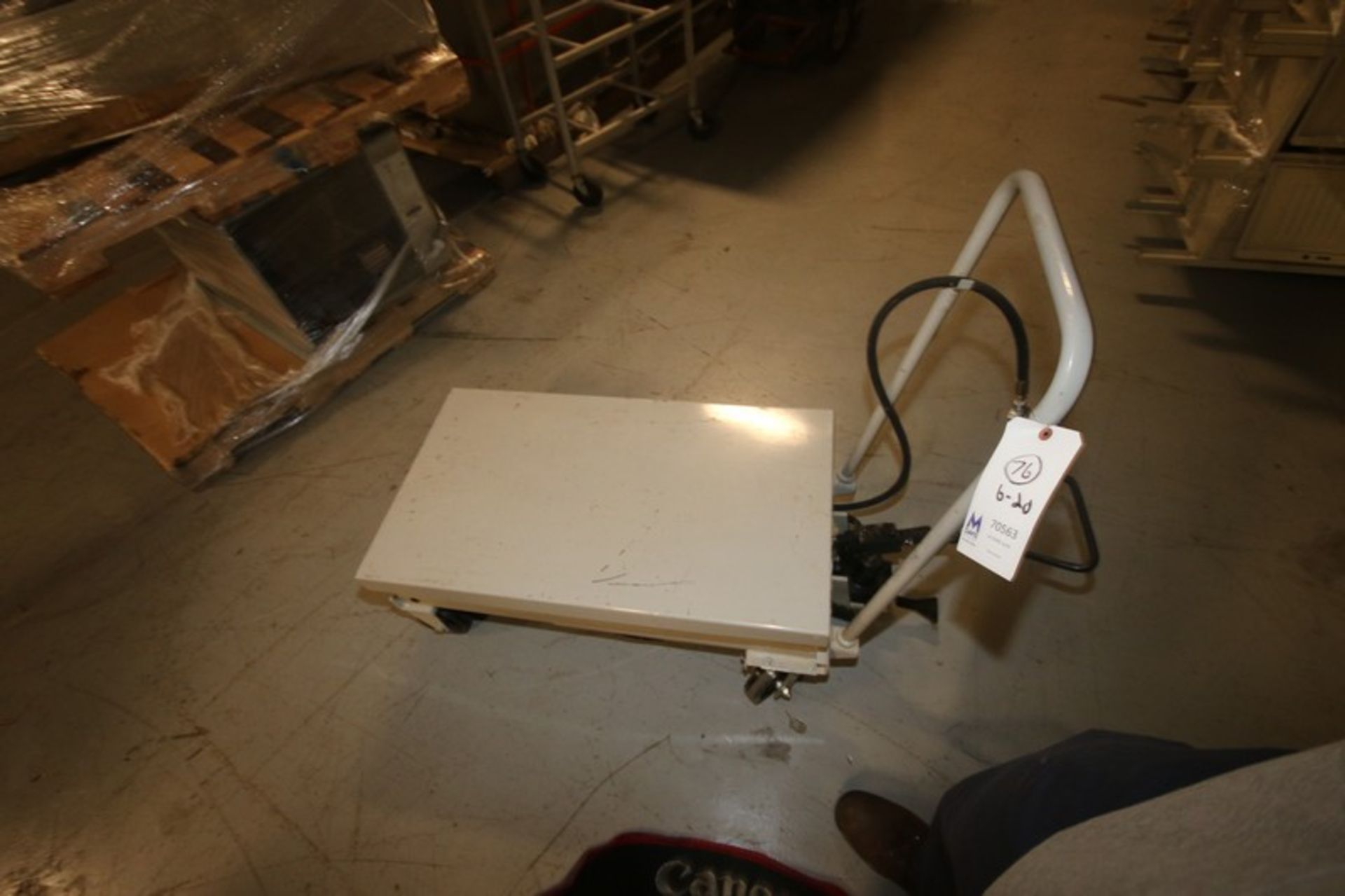 770 lb. Capacity Scissor Table, with Aprox. 35.5" L x 20" W Platform, Mounted on - Image 4 of 5
