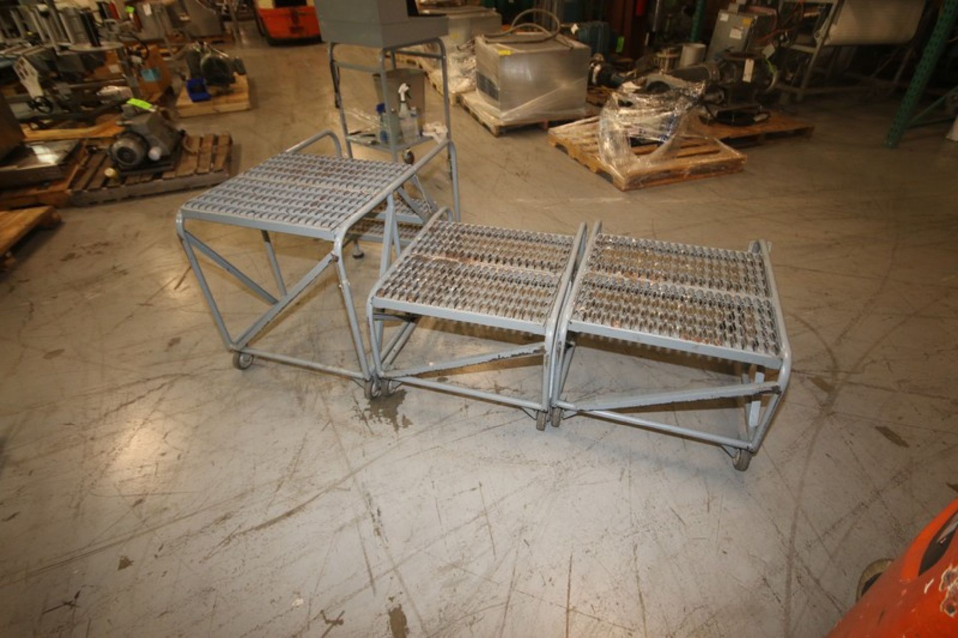 Cotterman Portable Platform Stairs, (1) 3-Step & (2) 2-Step, with Rear Wheels (INV#70558) - Image 4 of 5