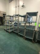 (5) METROMAX ANTIMICOBIAL PORTABLE CARTS /