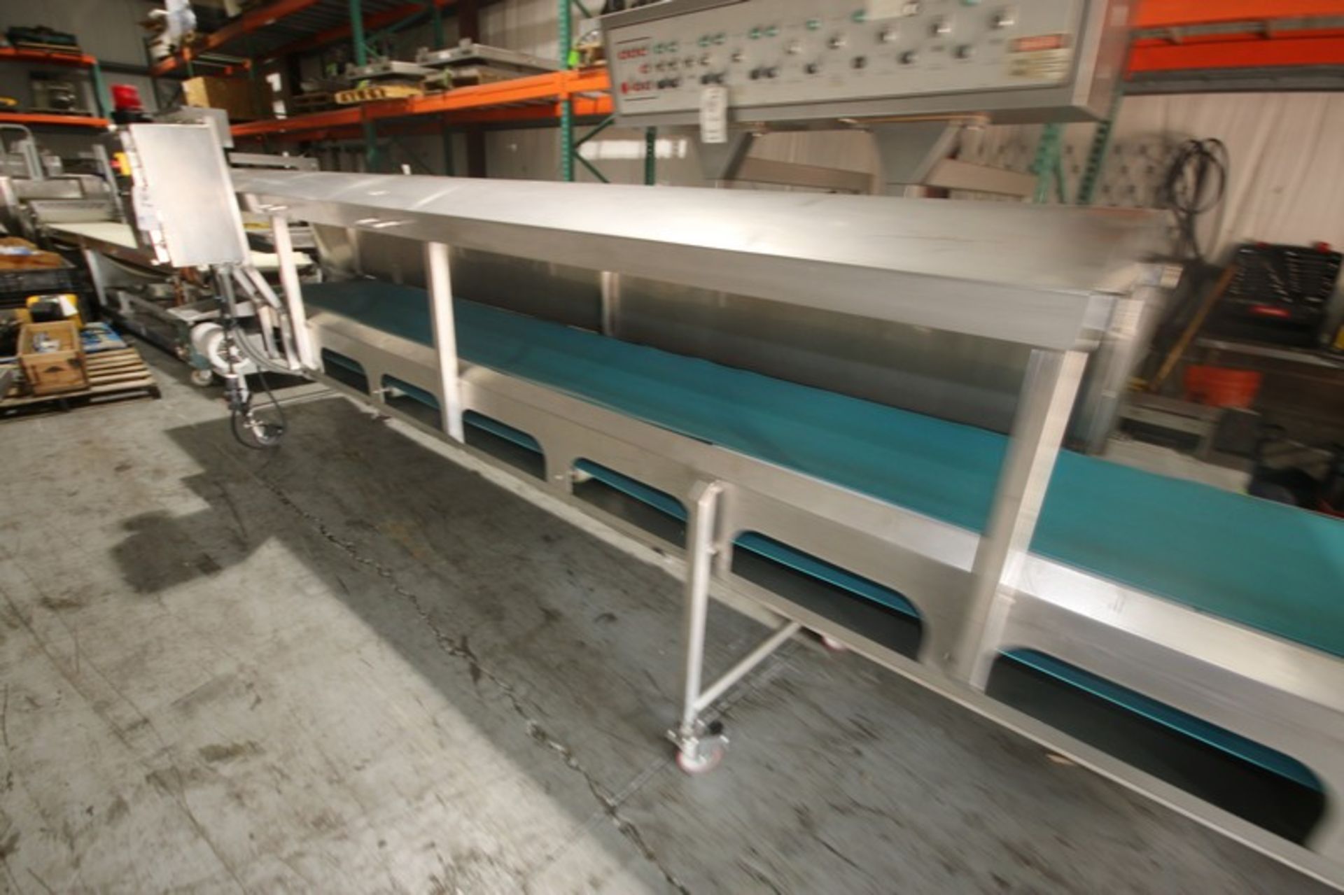 S/S Product Conveyor, Overall Dims.: Aprox. 250" L x 44" W x 72" H, with Aprox. 21-1/2" W Rubber - Image 8 of 13