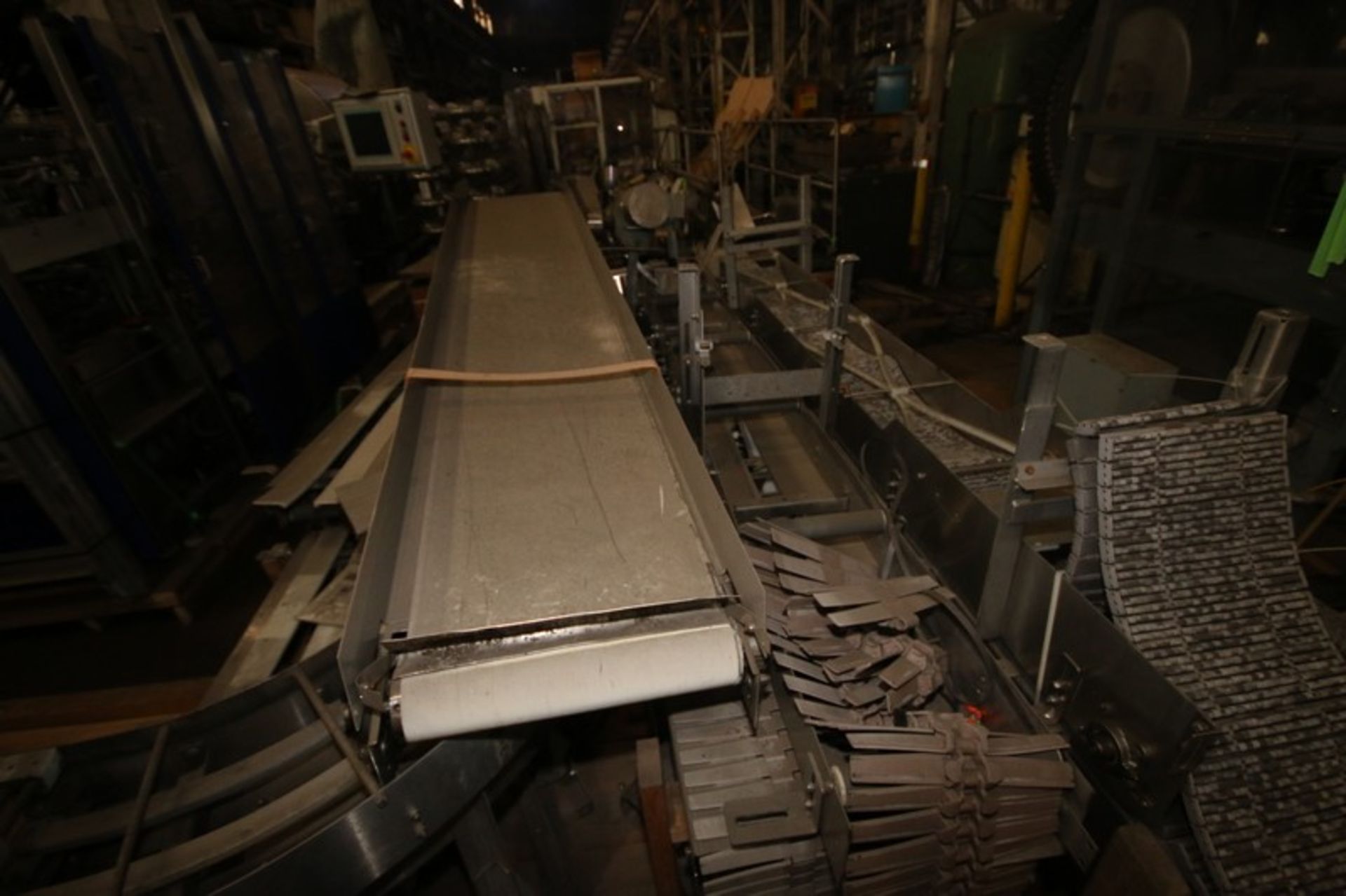 Aprox. (8) Sections of Nercon Assorted S/S Conveyor Sections, with Straight & Curve Sections, with - Image 4 of 6