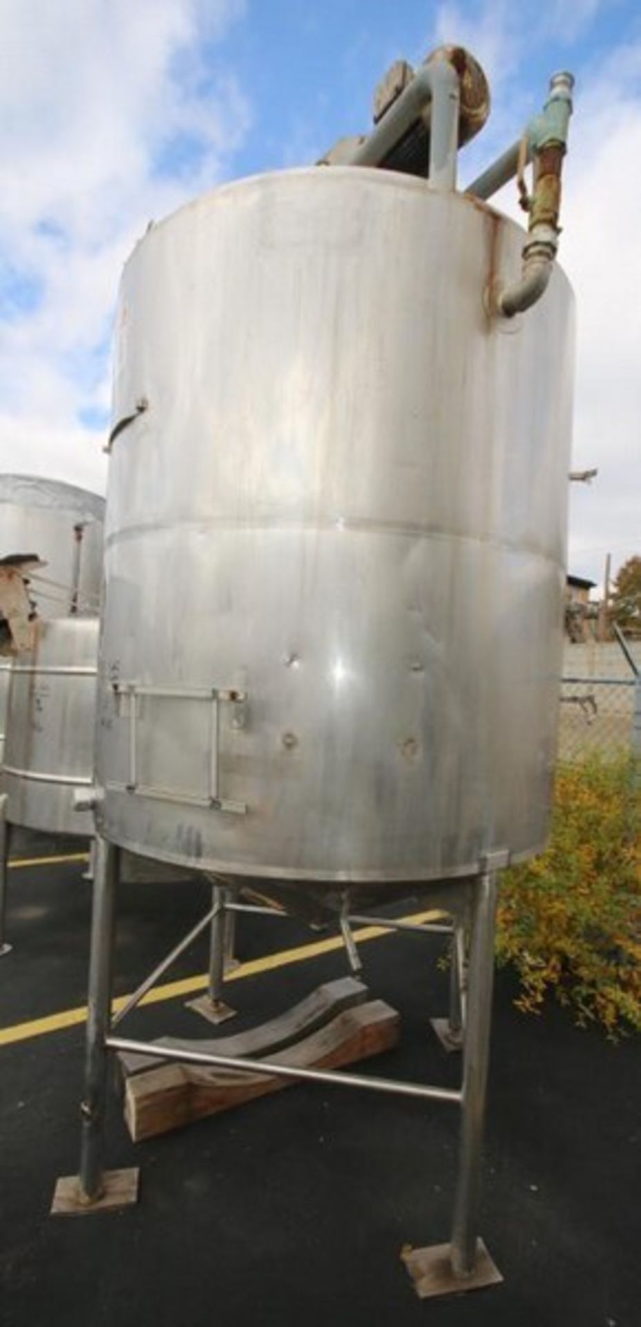 Aprox. 1,000 Gal. S/S Jacketed Tank, Dome Top - Image 6 of 9