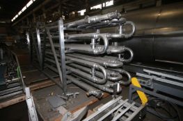 Aprox. 4" S/S Tubular Heat Exchanger, with (24) Tubes, Overall Dims.: 21' L x 48" W x 74" H, Mounted