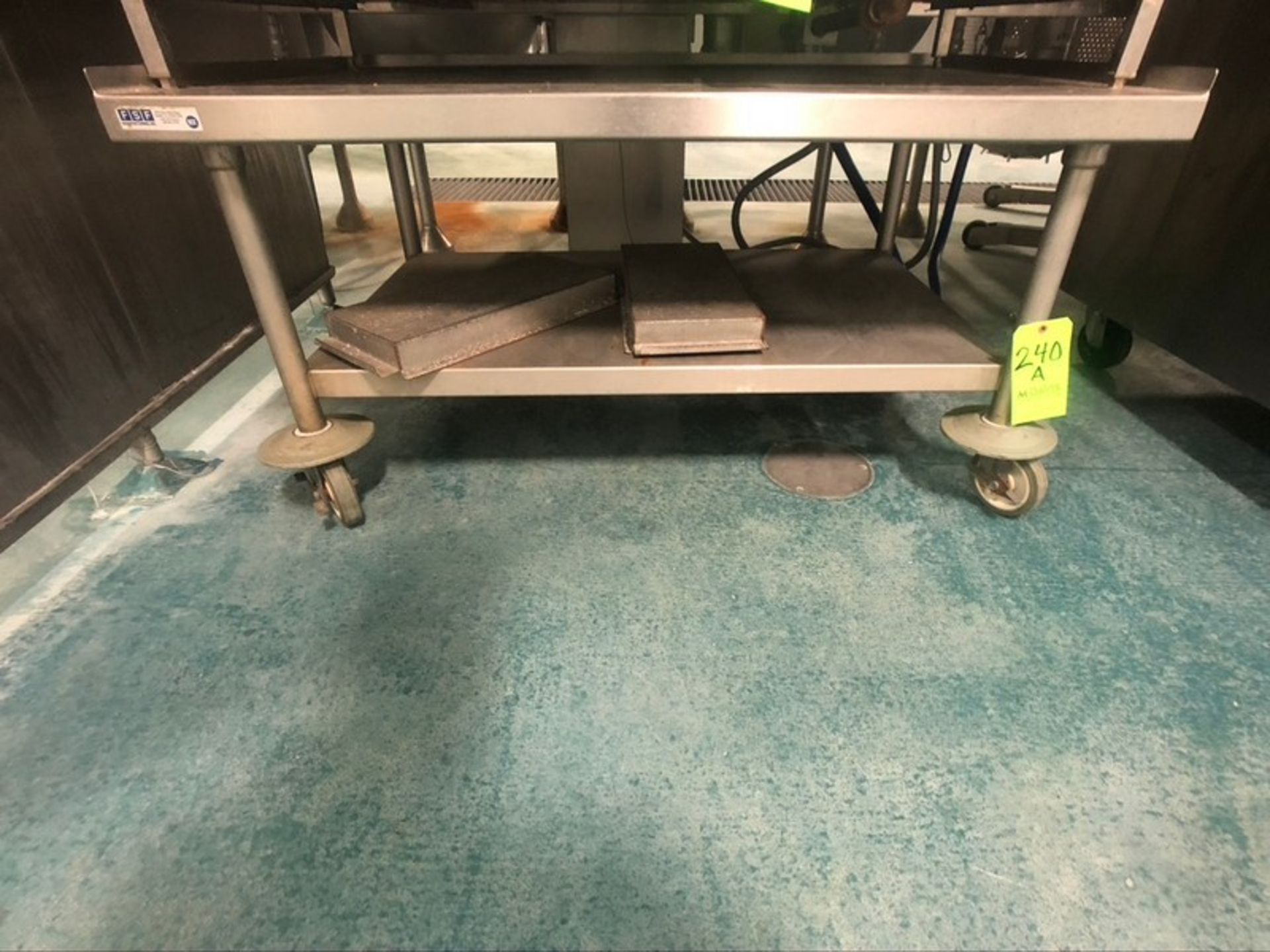 S/S PORTABLE TABLE APPROX. 49"" L X 32"" W X 24"" - Image 4 of 4