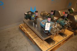 Tri-Clover 2 hp Positive Displacement Pump, M/N TCIP3MLD-20MFY215H-A0-DMIA, with Aprox. 2" Clamp