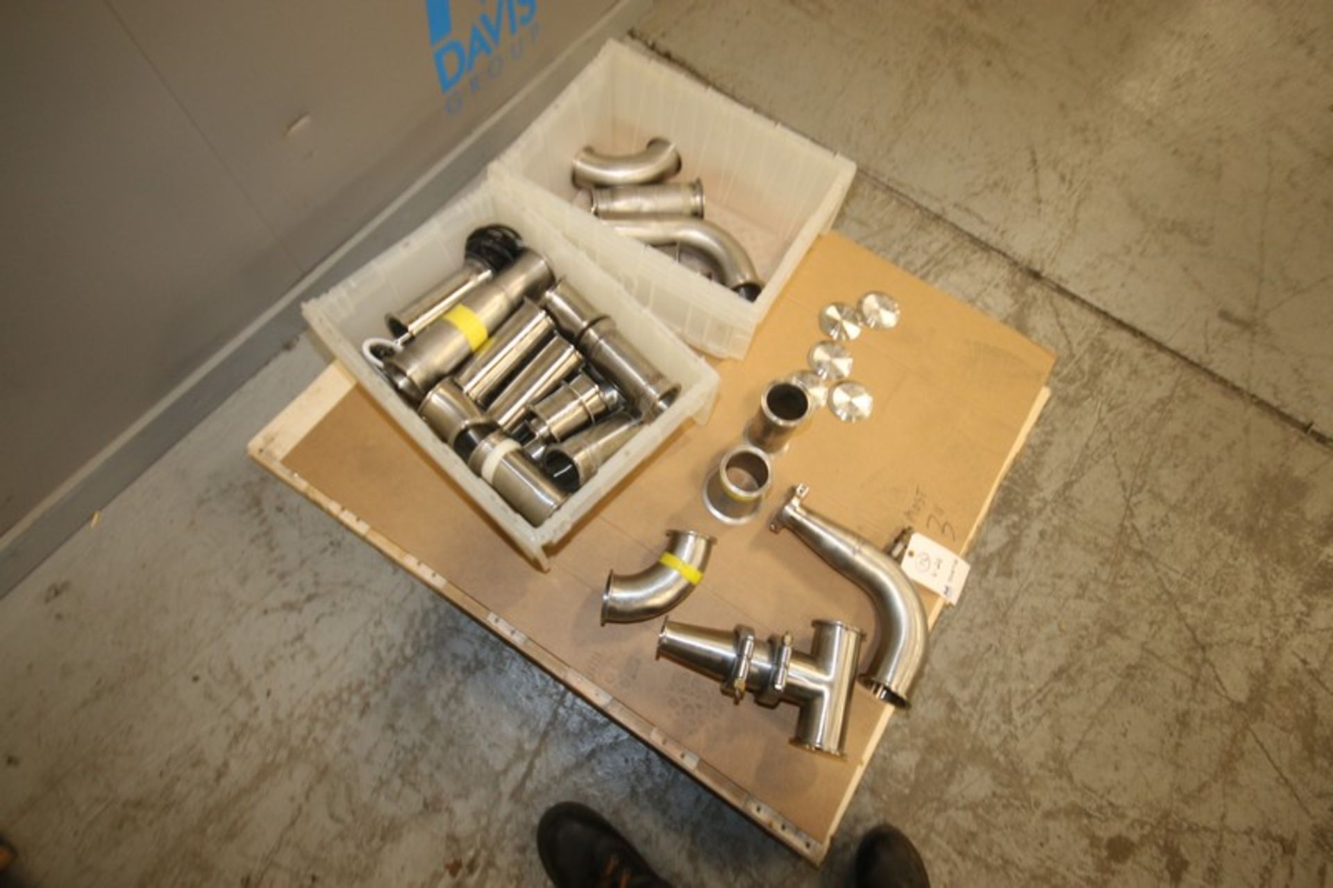 Lot of Assorted S/S Fittings, Includes Bin Full of Aprox. 2" Clamp Type Elbows, with (6) S/S - Image 10 of 16