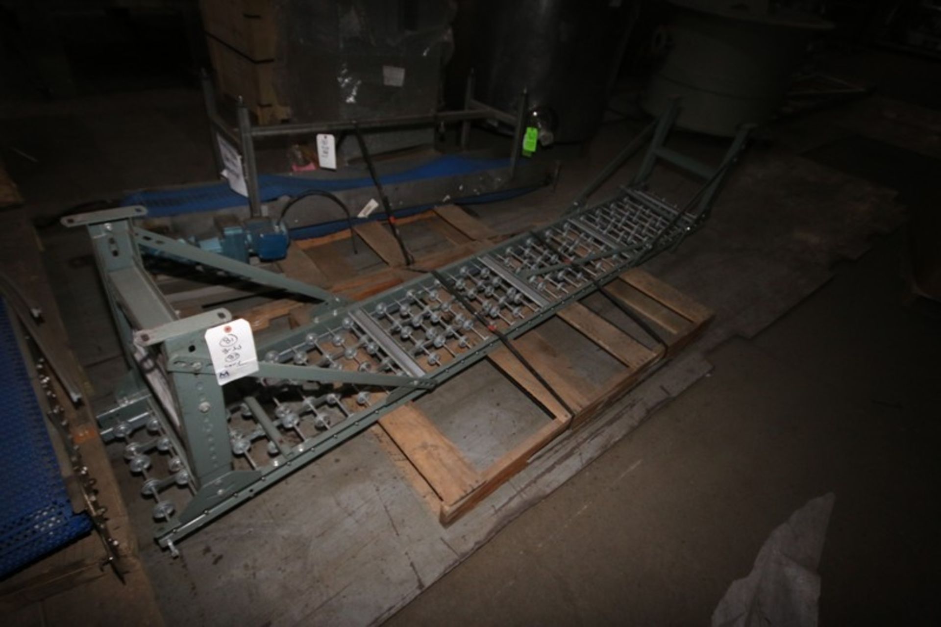 Section of Skate Conveyor, Overall Dims.: Aprox. 9'7" L x 16" W x 24" H