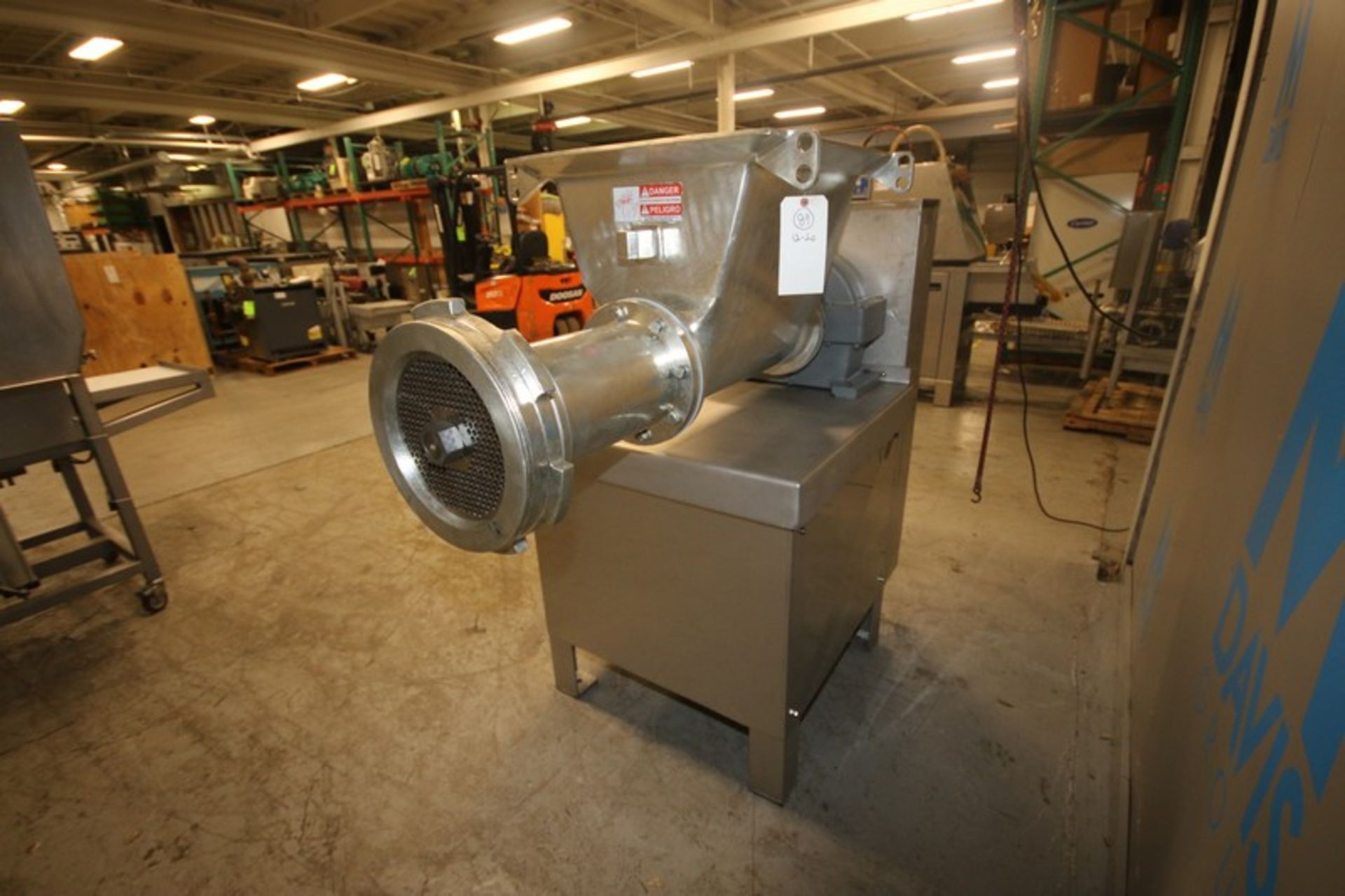 Weiler 1167 S/S Meat Grinder, with Aprox. 10" Dia. Discharge, with S/S Infeed Chute with S/S Auger - Image 6 of 7