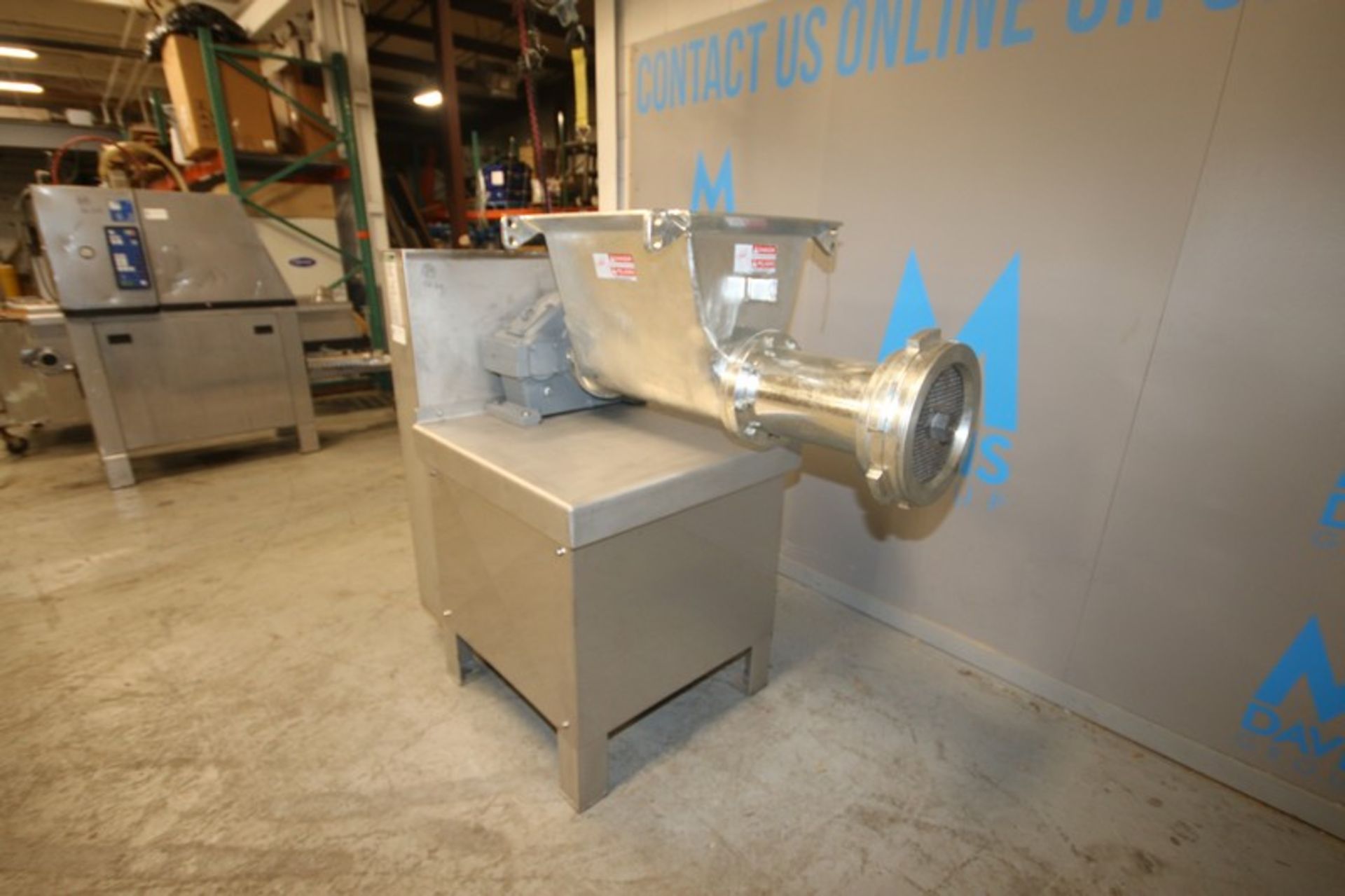 Weiler 1167 S/S Meat Grinder, with Aprox. 10" Dia. Discharge, with S/S Infeed Chute with S/S Auger