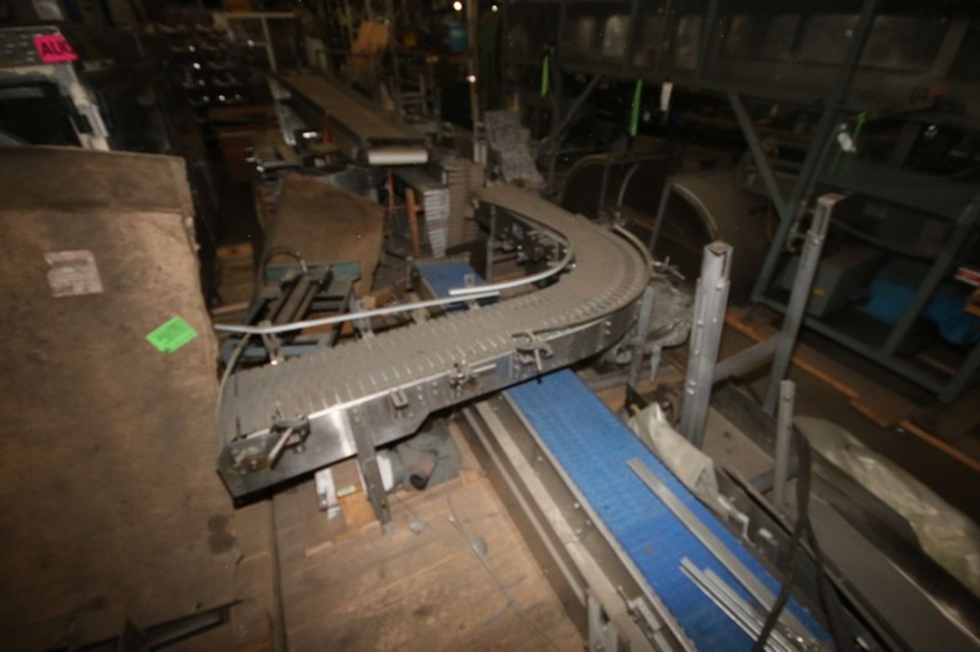 Assorted S/S Product Conveyor Sections, with Straight & Curved Sections, with Plastic Belts & - Image 2 of 4