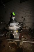 Westfalia Separator, with S/S Bowl, Bowl S/N 1644416 (NOTE: Parts Machine--See Photographs) (LOCATED