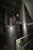 C. E. Rogers 55,000#/ Hr. Falling Film Whey Evaporator, with S/S Components & Associated Valving &