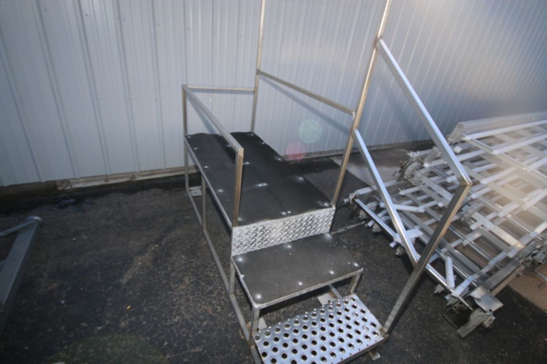 S/S Grill Conveyor Frame, with Straight Section of S/S Conveyor, with (1) S/S Stairs (NOTE: Conveyor - Image 5 of 5