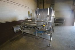 S/S Waterfall Mushroom Applicator, S/N 300-91-3, Mounted on S/S Frame (LOCATED IN MEDFORD, WI) (