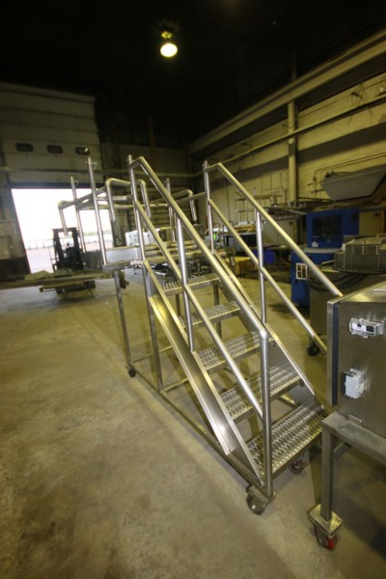 6-Step S/S Portable Stairs, with Platform & Handrails, Overall Dims.: Aprox. 83" L x 42" W x 86" - Image 3 of 3