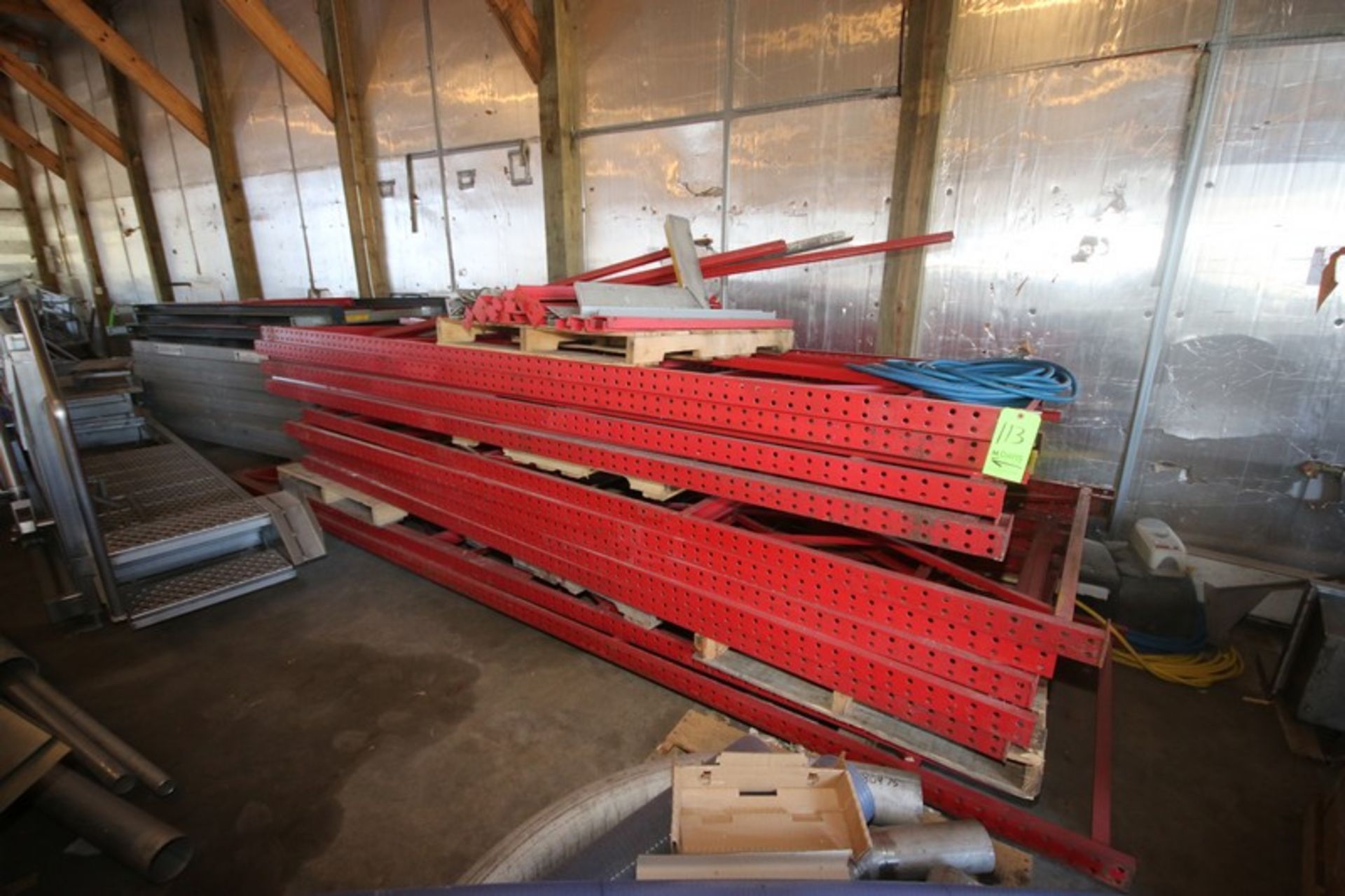 Assorted Pallet Racking Uprights, Overall Length: Aprox. 116" L (LOCATED IN TOY BARN) (LOCATED IN - Image 2 of 3