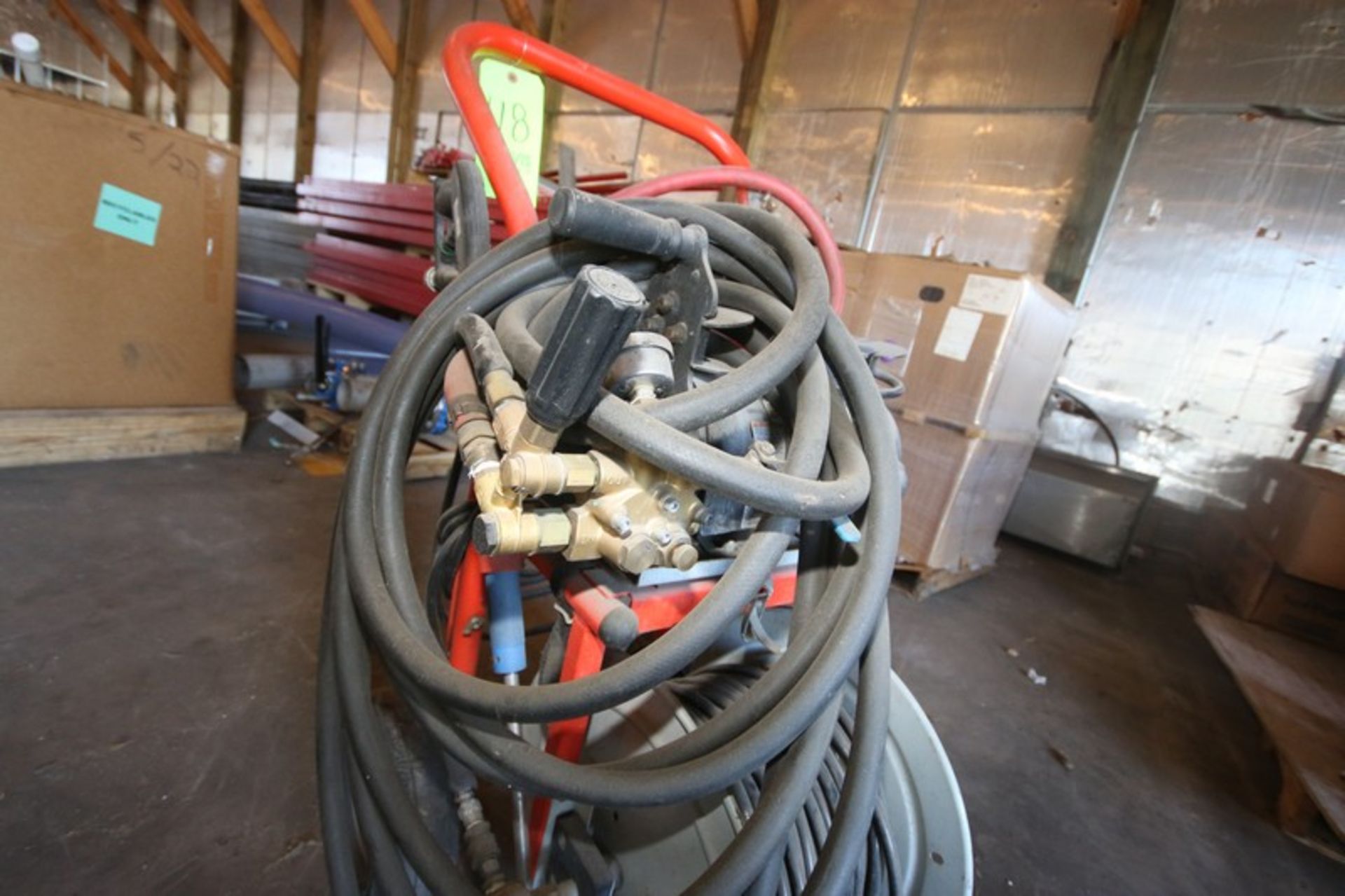 Rigid High Pressure Cart, with Hoses & Motor (LOCATED IN TOY BARN) (LOCATED IN MEDFORD, WI) ( - Image 3 of 4