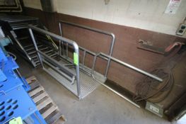 Lot of Assorted S/S Platforms, with Stairs, Hand Rails, & Ladders, Assorted Sizes (LOCATED IN