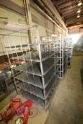 6-Shelf S/S Portable Bakery Racks, Overall Dims.: Aprox. 50" L x 40" W x 74" H (LOCATED IN