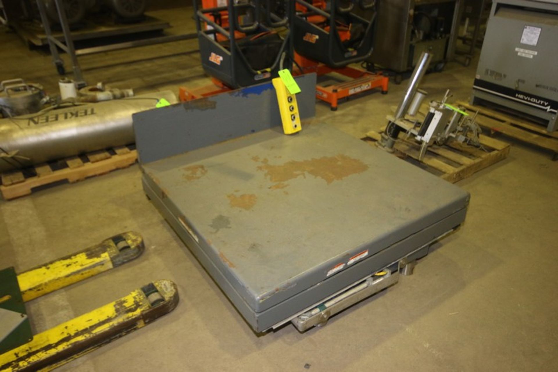 Scissor Platform Lift, with Aprox. 47-1/2" x 47" W, with Hand Remotre & Cord (LOCATED IN MEDFORD, - Image 2 of 4