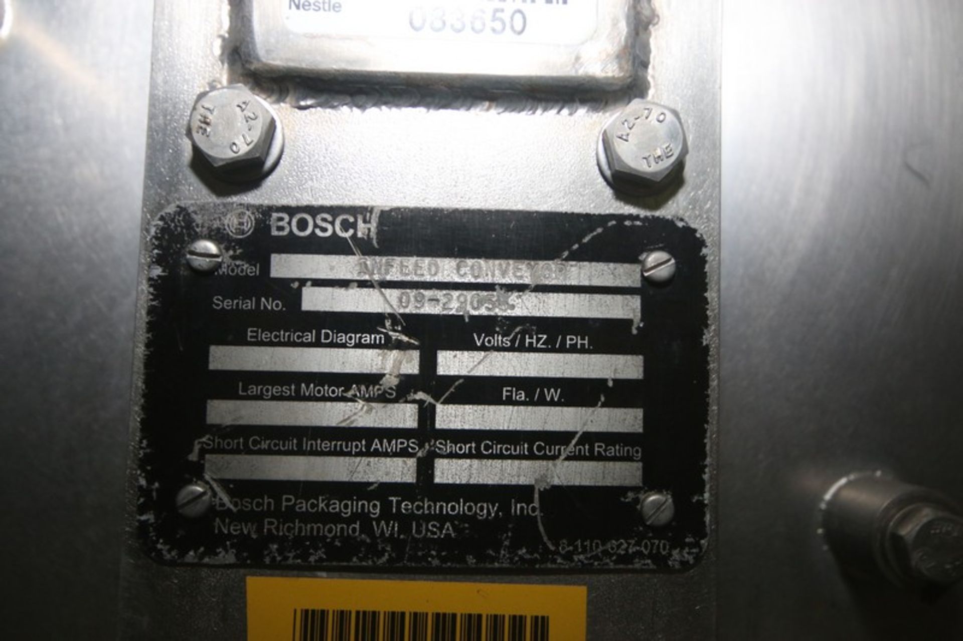 Bosch Doboy Linium S/S Flow Wrapper, M/N Linium 315, S/N 09-29054, with Allen-Bradley PanelView Plus - Image 14 of 17