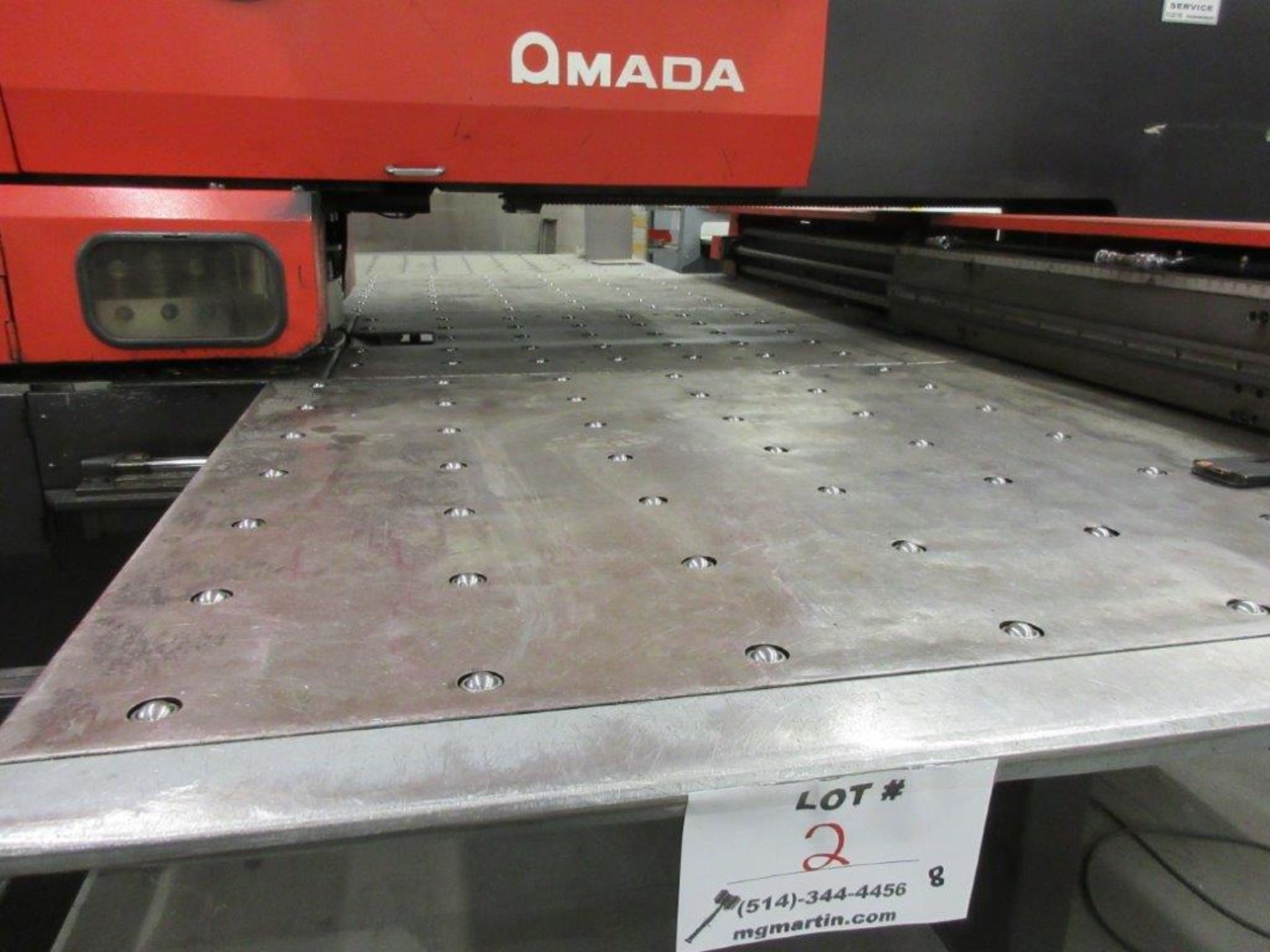 AMADA PEGA 357 hydraulic turret punch press (1993) Cap: 30 Ton, w/t controller 04P-C w/th - Image 7 of 8