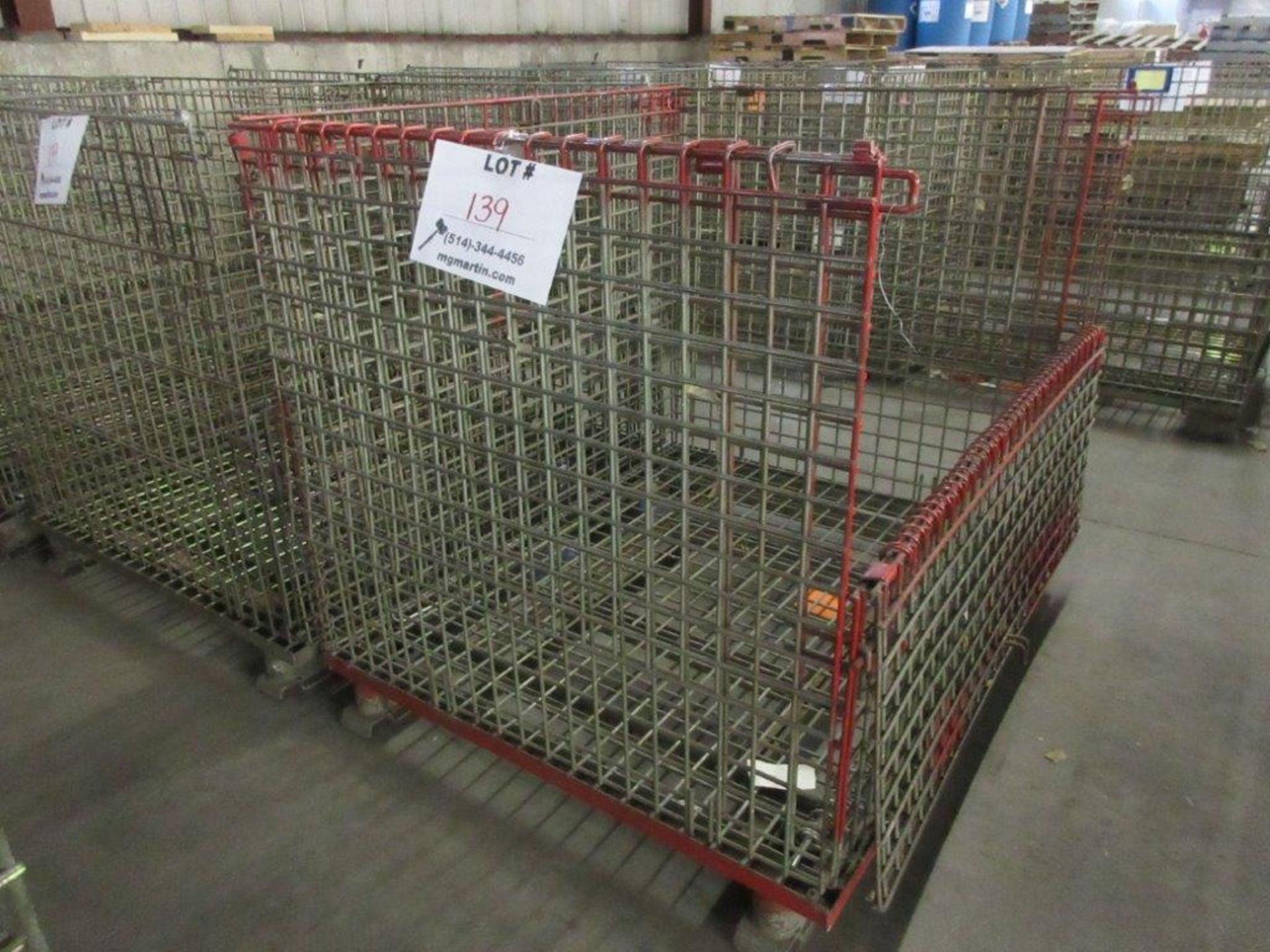 Industrial (foldable/stackable) wire baskets