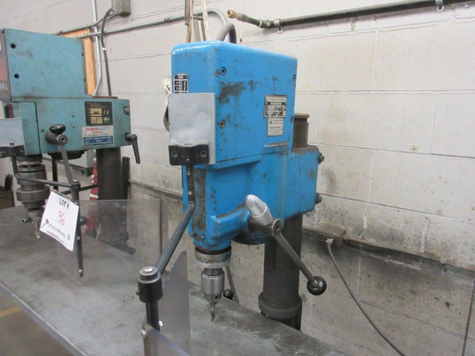 ARBOGA MASKINER Drill press 1/4 hp ,type G2508, 575 Volts, 1.1 hp - Image 2 of 3