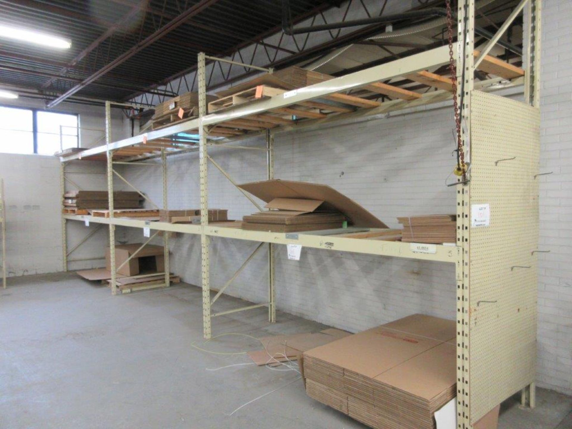 Sections industrial racking 127w x 42d x 134h