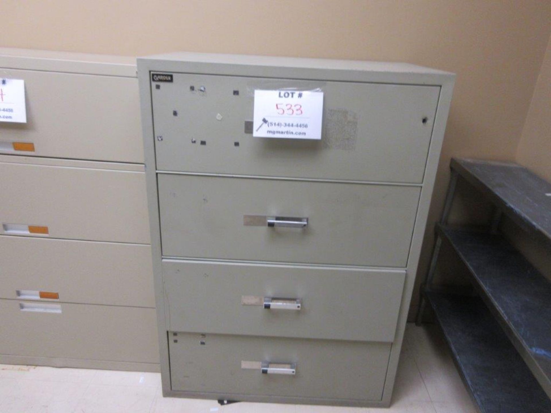 GARDEX fireproof 4 drawer filing cabinet