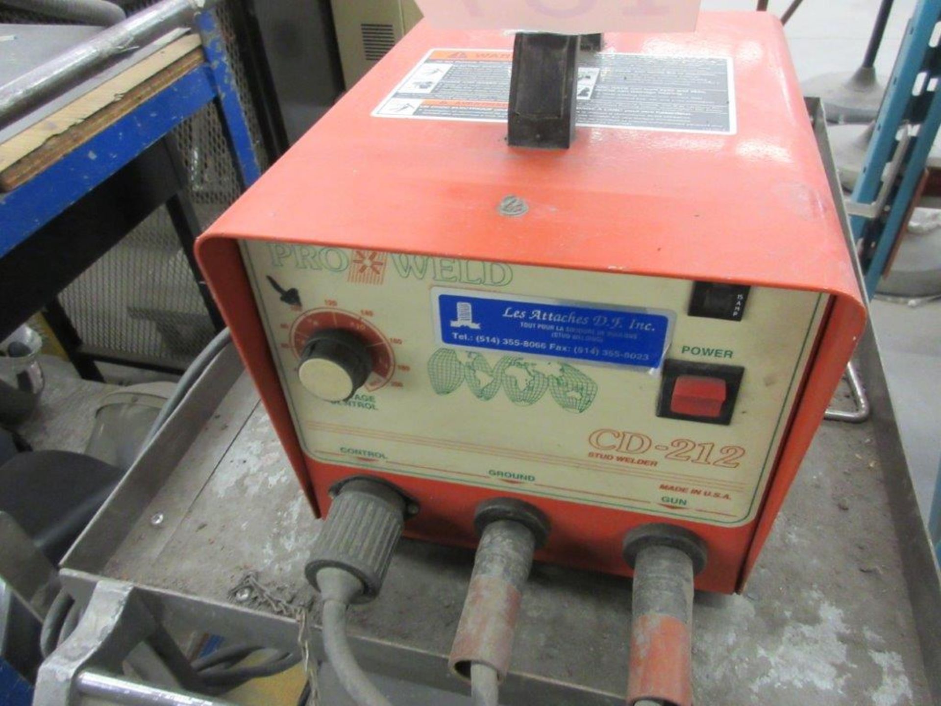 PRO WELD CD-212 stud welder w/t cart - Image 2 of 2