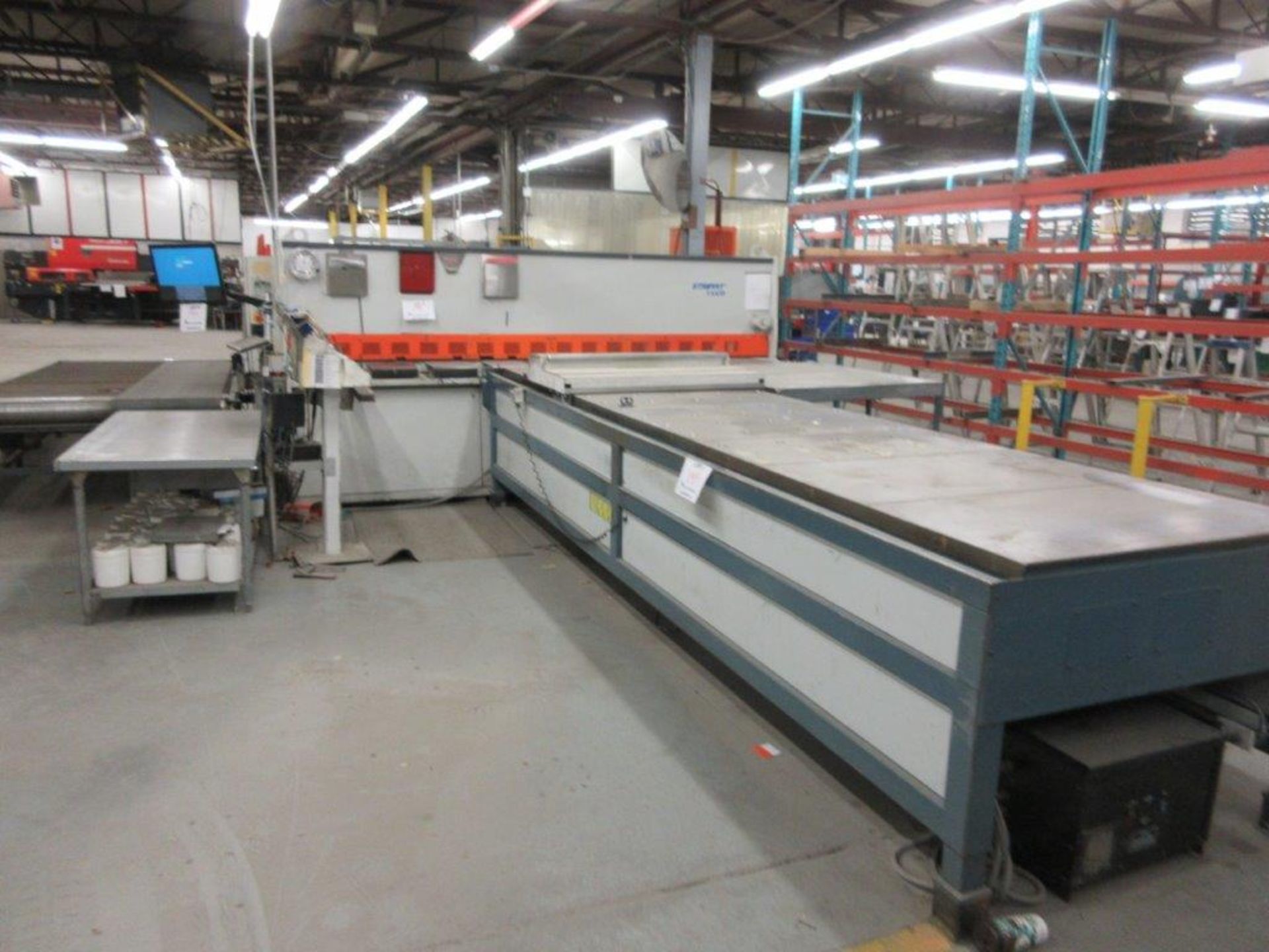 STRIPPIT Shear, 150 Ton, Mod: PPEB-150-14, PPEB-135/42, 10ft, 12ft cutting, electronic control - Image 6 of 8