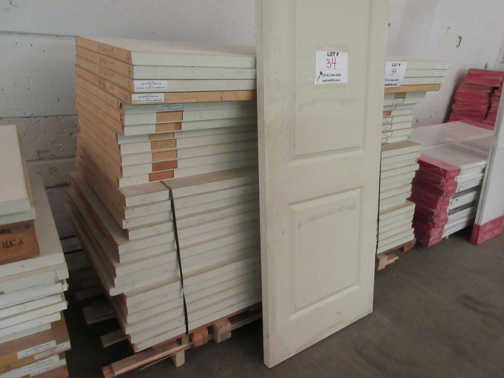 Assorted doors (solid core) 30", 32", 34", 36" x 80" x 1 3/4" (qty 28) - Image 3 of 3