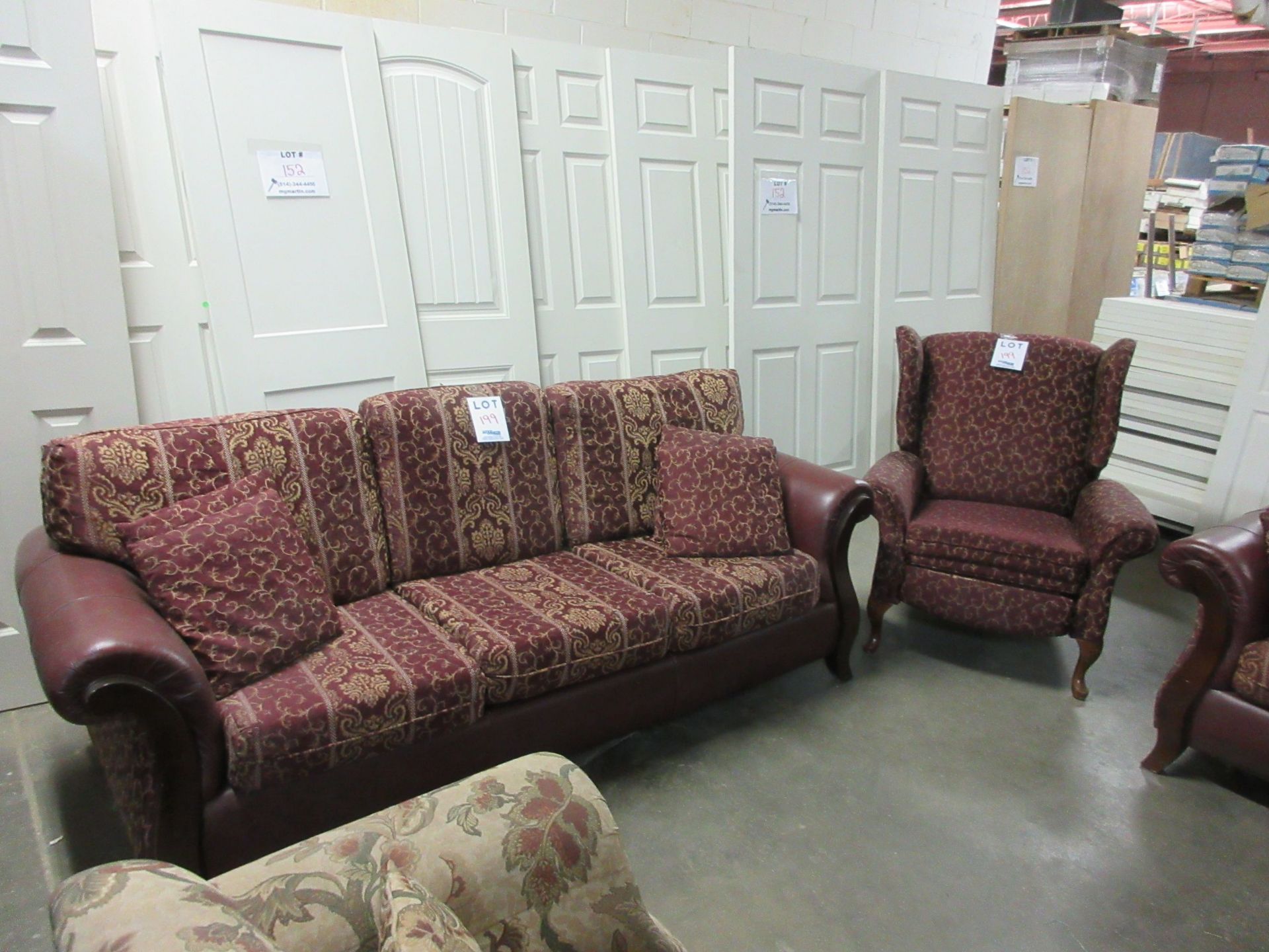 LOT Including (3) pieces; sofa, love seat and chair