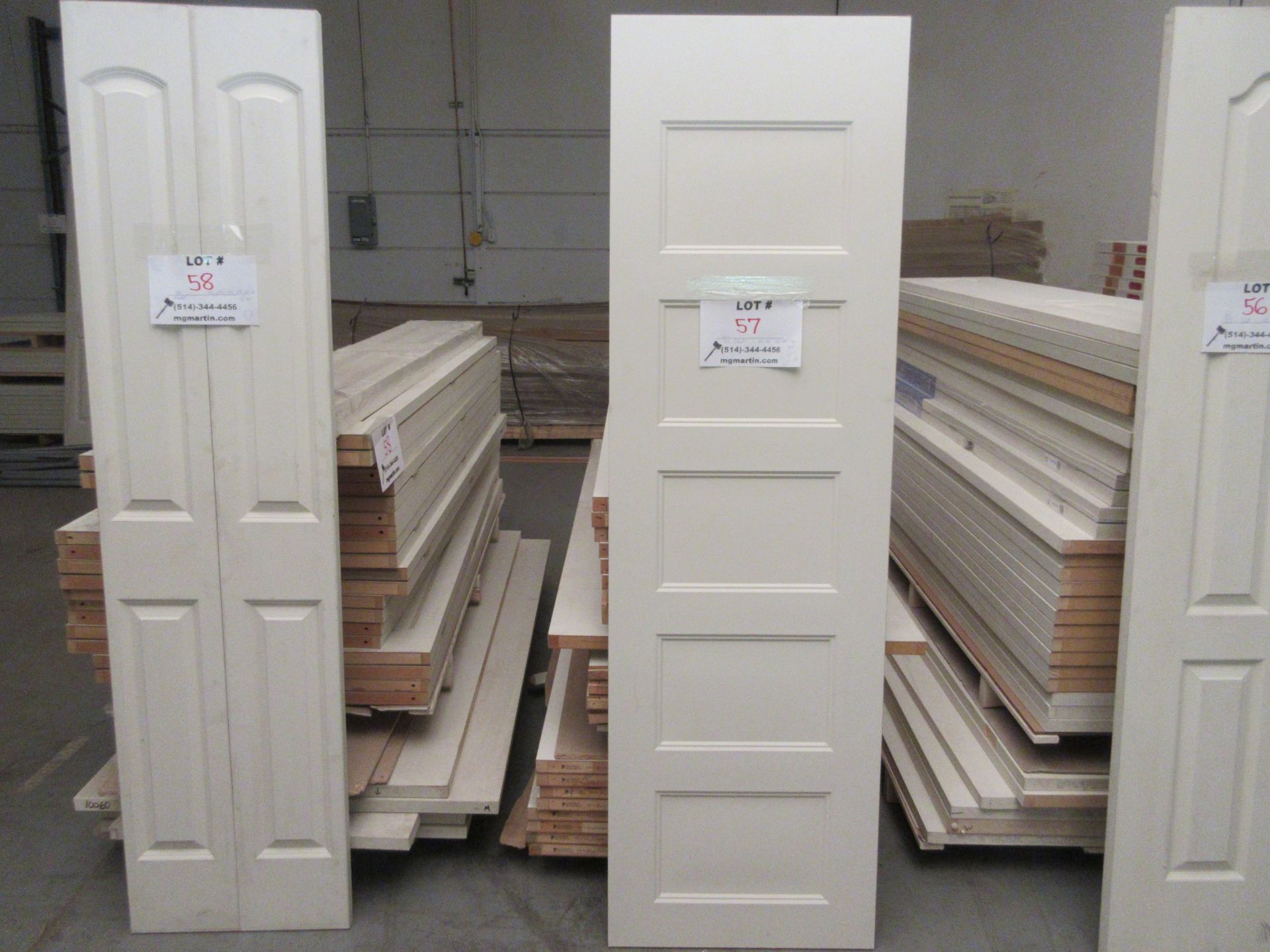 Assorted doors 24",26",32",34" x 80"x 1 3/8" (qty 22)